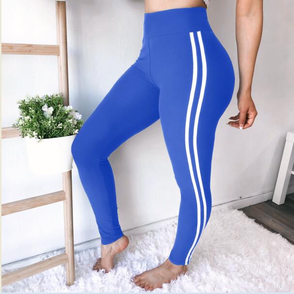 Women Running Pants Slim Fitness Leggings Patchwork Elastic Sport Pants Yoga Leggins Gym Training Trousers