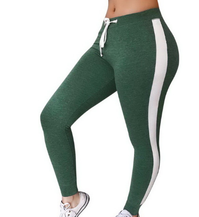 Women Running Pants Slim Fitness Leggings Patchwork Elastic Sport Pants Yoga Leggins Gym Training Trousers