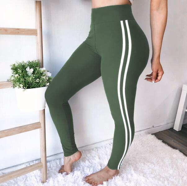 Women Running Pants Slim Fitness Leggings Patchwork Elastic Sport Pants Yoga Leggins Gym Training Trousers