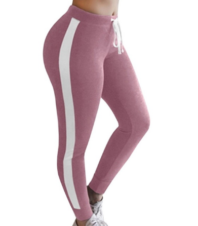 Women Running Pants Slim Fitness Leggings Patchwork Elastic Sport Pants Yoga Leggins Gym Training Trousers