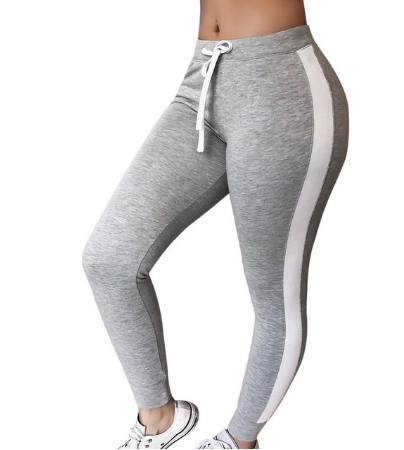 Women Running Pants Slim Fitness Leggings Patchwork Elastic Sport Pants Yoga Leggins Gym Training Trousers