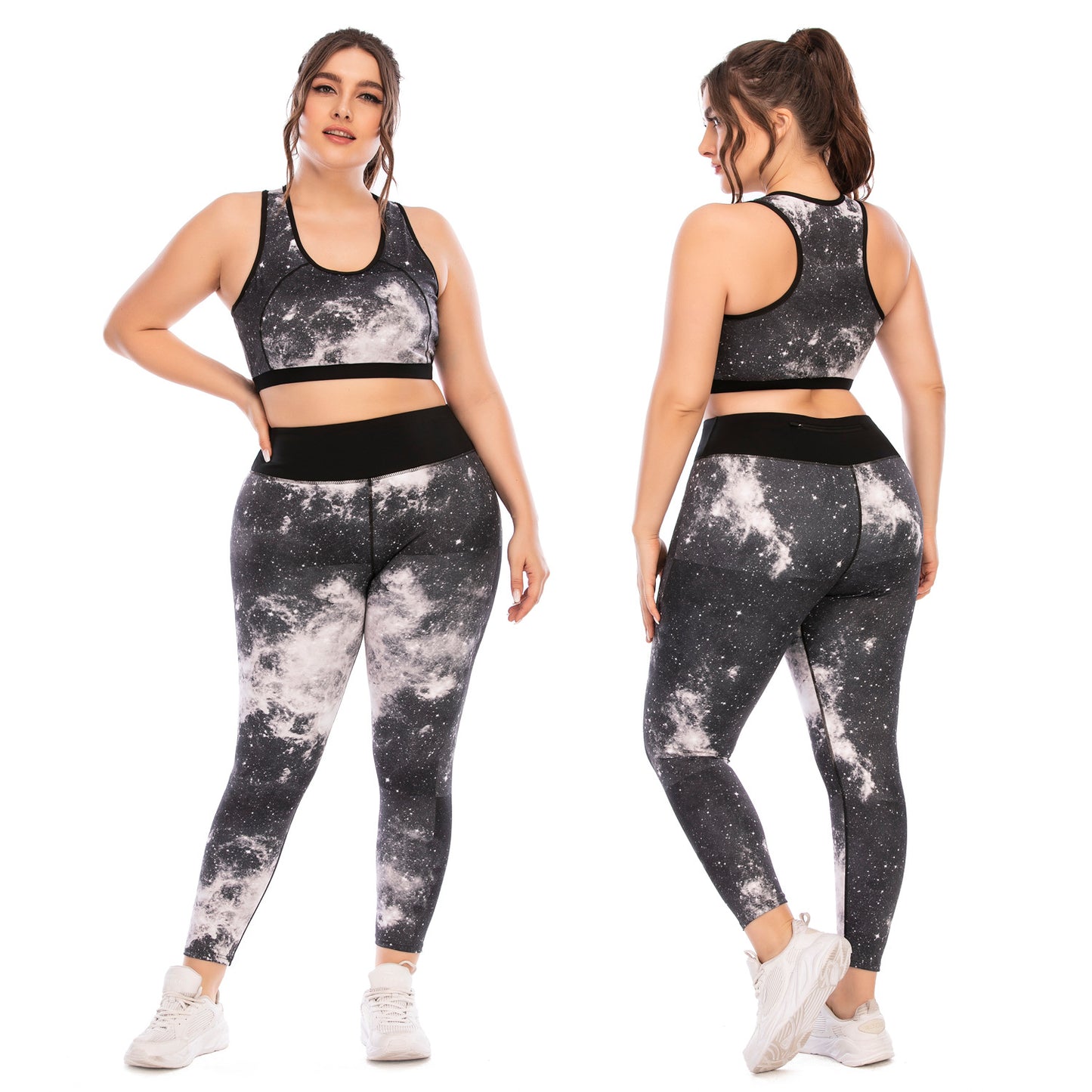 Workout Clothes Suit Plus Size Yoga Clothes Tight-fitting  Pants Sports Bra